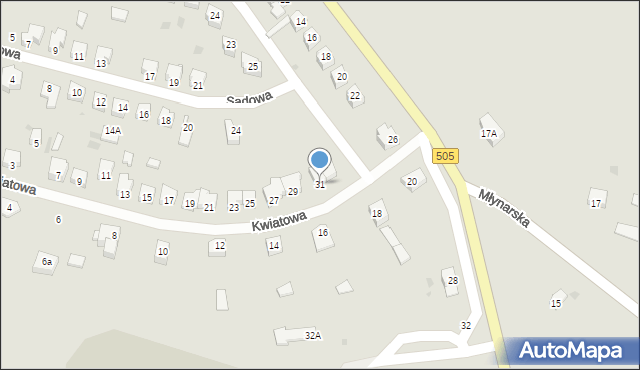 Frombork, Kwiatowa, 31, mapa Frombork