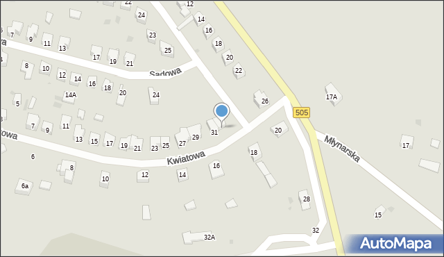 Frombork, Kwiatowa, 33, mapa Frombork