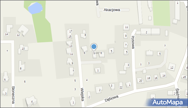 Galowice, Kwiatowa, 7, mapa Galowice