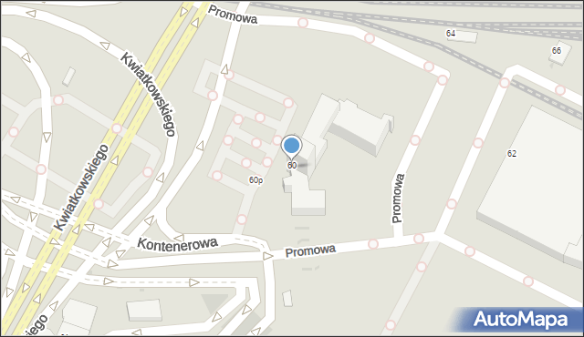 Gdynia, Kwiatkowskiego Eugeniusza, 60a, mapa Gdyni
