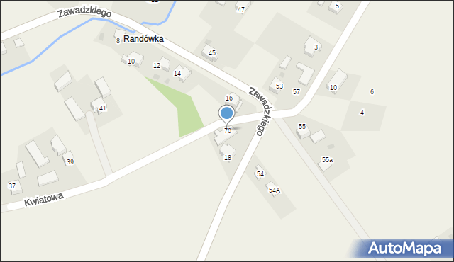 Golasowice, Kwiatowa, 70, mapa Golasowice