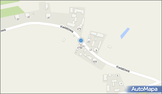 Grębów, Kwiatowa, 15, mapa Grębów