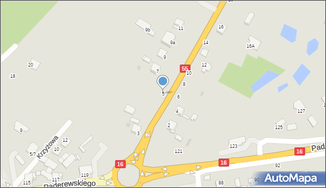 Grudziądz, Kwidzyńska, 5, mapa Grudziądza