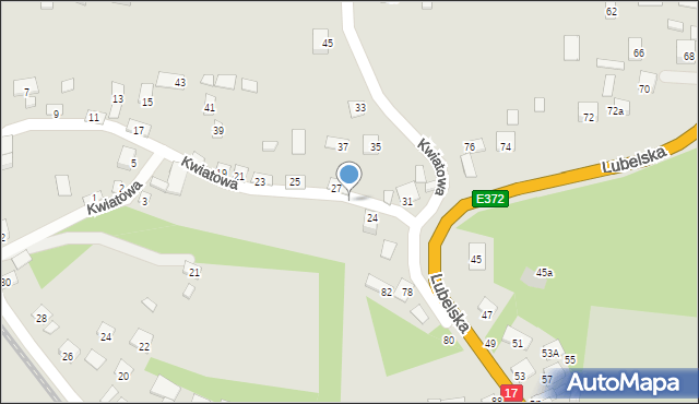 Izbica, Kwiatowa, 29, mapa Izbica