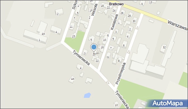 Izbica Kujawska, Kwiatowa, 20, mapa Izbica Kujawska