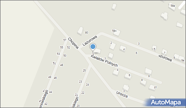 Kamień Pomorski, Kwiatów Polnych, 1, mapa Kamień Pomorski