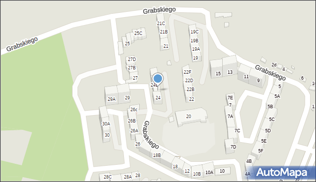 Katowice, Kwiatkowskiego Eugeniusza, 24A, mapa Katowic