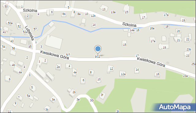 Kazimierz Dolny, Kwaskowa Góra, 9/11, mapa Kazimierz Dolny