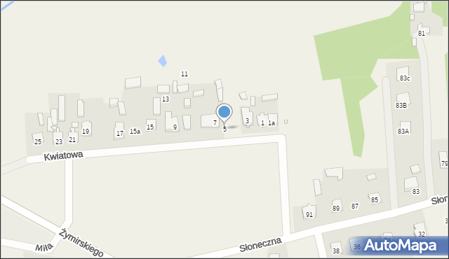 Klembów, Kwiatowa, 5, mapa Klembów