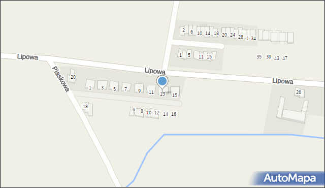 Kleszczewo, Kwiatowa, 13, mapa Kleszczewo