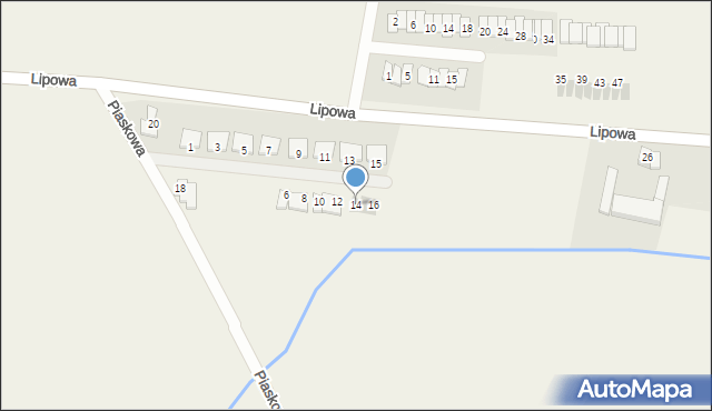 Kleszczewo, Kwiatowa, 14, mapa Kleszczewo