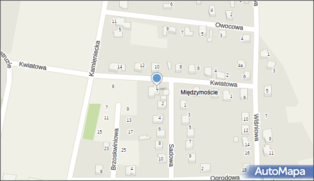 Kobiernice, Kwiatowa, 7, mapa Kobiernice