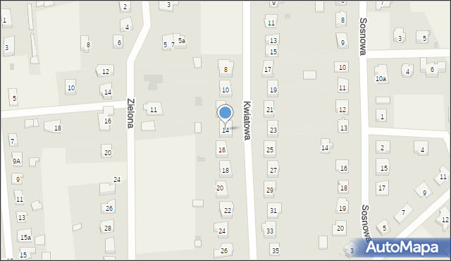 Kokoszkowy, Kwiatowa, 14, mapa Kokoszkowy