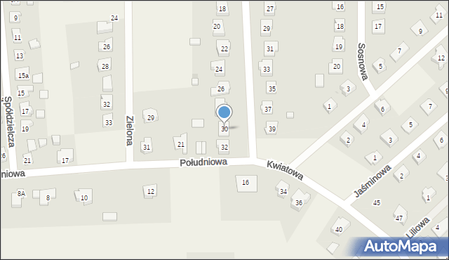 Kokoszkowy, Kwiatowa, 30, mapa Kokoszkowy