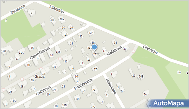 Konstancin-Jeziorna, Kwiatowa, 15, mapa Konstancin-Jeziorna