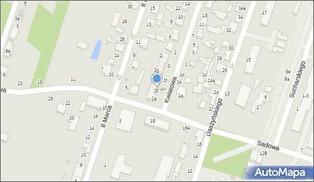 Konstantynów Łódzki, Kwiatowa, 2c, mapa Konstantynów Łódzki