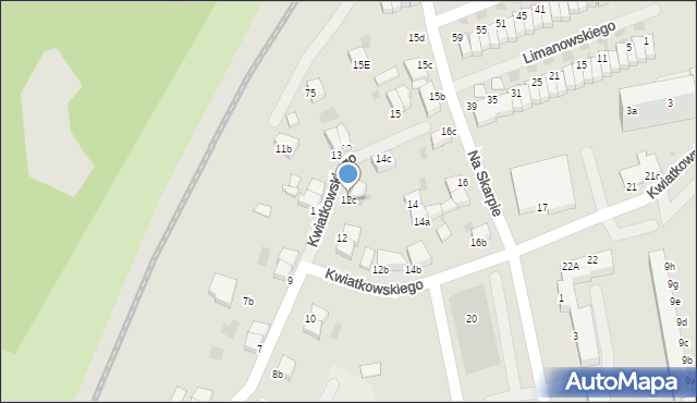 Koszalin, Kwiatkowskiego Eugeniusza, 12c, mapa Koszalina