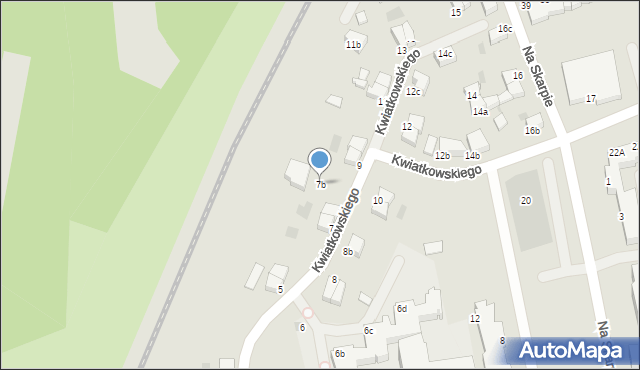 Koszalin, Kwiatkowskiego Eugeniusza, 7b, mapa Koszalina