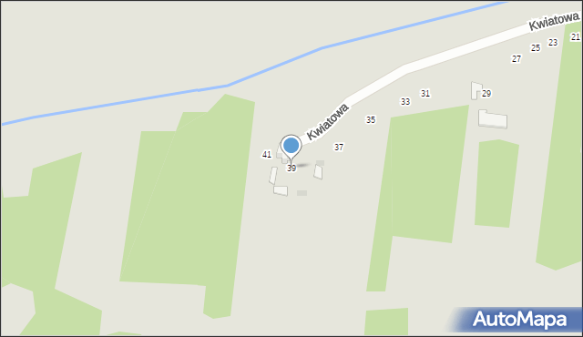 Koziegłowy, Kwiatowa, 39, mapa Koziegłowy