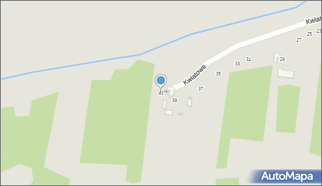 Koziegłowy, Kwiatowa, 41, mapa Koziegłowy