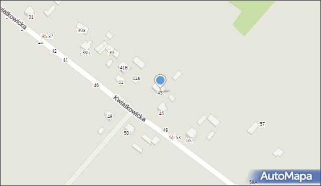 Kraśnik, Kwiatkowicka, 43, mapa Kraśnik