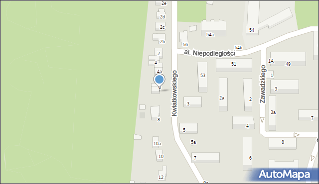 Kraśnik, Kwiatkowskiego Eugeniusza, 6a, mapa Kraśnik