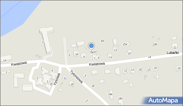 Krasnystaw, Kwiatowa, 7A, mapa Krasnystaw