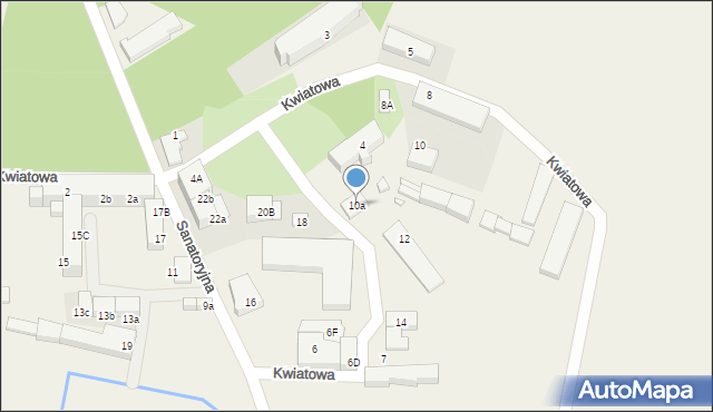 Krośnice, Kwiatowa, 10a, mapa Krośnice