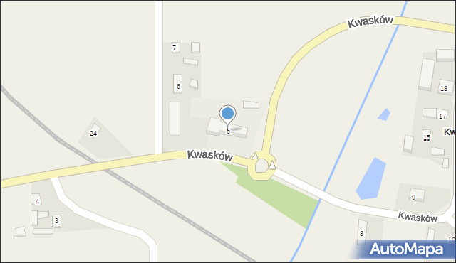 Kwasków, Kwasków, 5, mapa Kwasków