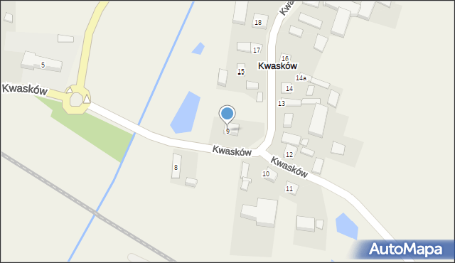 Kwasków, Kwasków, 9, mapa Kwasków