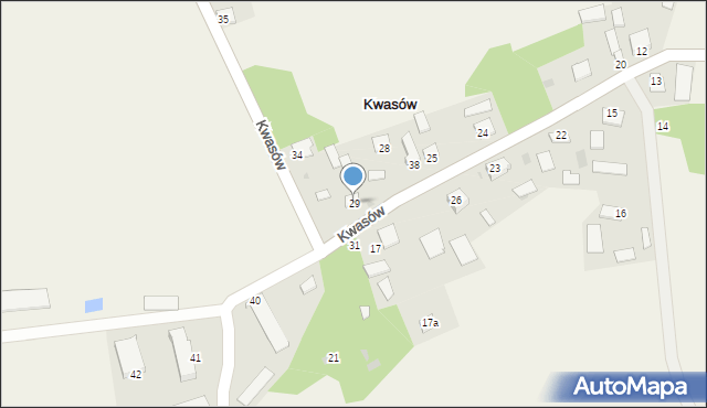 Kwasów, Kwasów, 29, mapa Kwasów