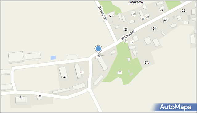 Kwasów, Kwasów, 40, mapa Kwasów