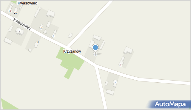 Kwasowiec, Kwasowiec, 3, mapa Kwasowiec