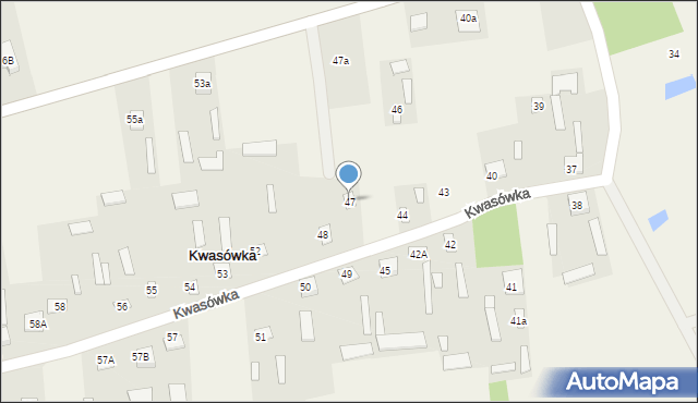 Kwasówka, Kwasówka, 47, mapa Kwasówka