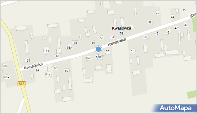 Kwasówka, Kwasówka, 57B, mapa Kwasówka