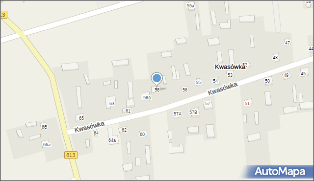 Kwasówka, Kwasówka, 58, mapa Kwasówka