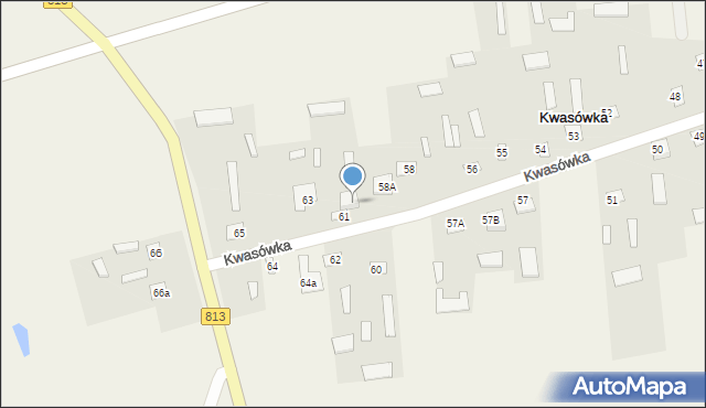 Kwasówka, Kwasówka, 61a, mapa Kwasówka