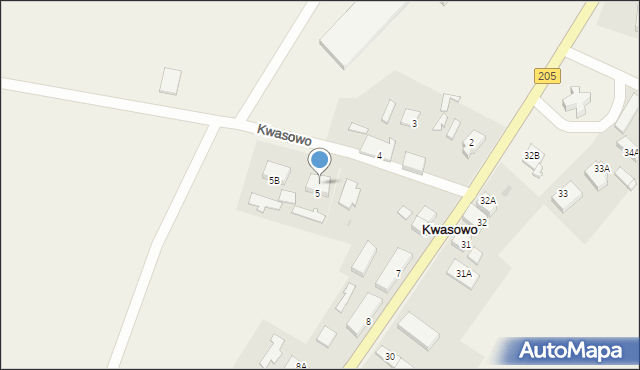 Kwasowo, Kwasowo, 5A, mapa Kwasowo