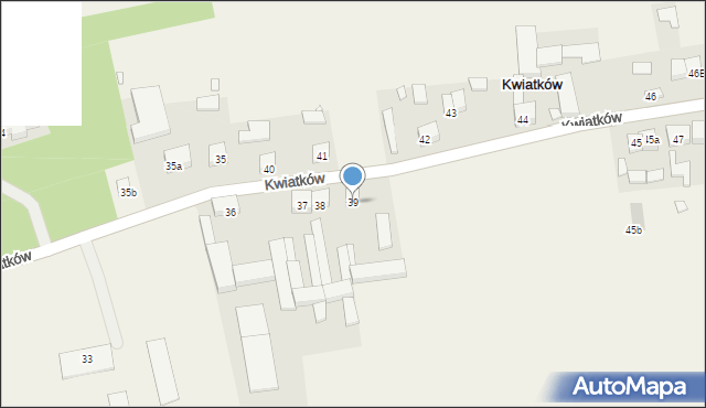 Kwiatków, Kwiatków, 39, mapa Kwiatków