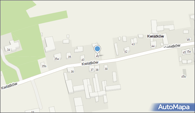 Kwiatków, Kwiatków, 41, mapa Kwiatków