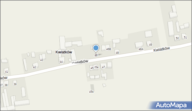 Kwiatków, Kwiatków, 46, mapa Kwiatków