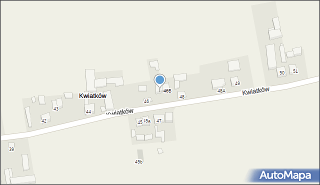 Kwiatków, Kwiatków, 46a, mapa Kwiatków