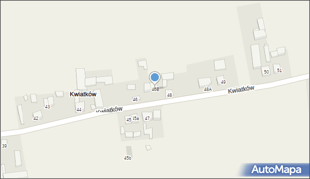 Kwiatków, Kwiatków, 46B, mapa Kwiatków