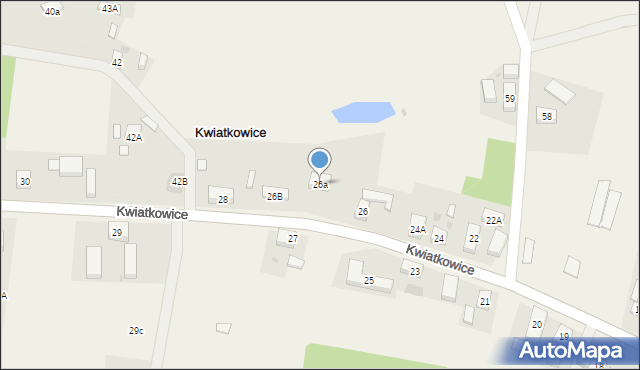 Kwiatkowice, Kwiatkowice, 26a, mapa Kwiatkowice