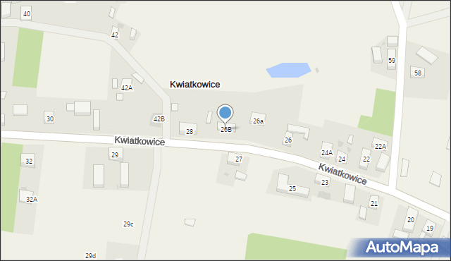 Kwiatkowice, Kwiatkowice, 26B, mapa Kwiatkowice