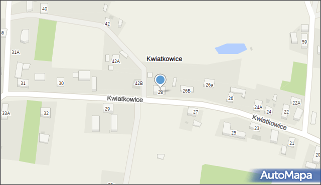 Kwiatkowice, Kwiatkowice, 28, mapa Kwiatkowice