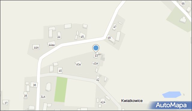 Kwiatkowice, Kwiatkowice, 43, mapa Kwiatkowice