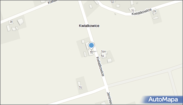 Kwiatkowice, Kwiatkowice, 52, mapa Kwiatkowice