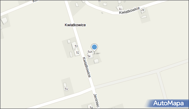 Kwiatkowice, Kwiatkowice, 54b, mapa Kwiatkowice