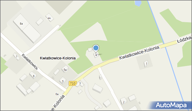 Kwiatkowice-Kolonia, Kwiatkowice-Kolonia, 4, mapa Kwiatkowice-Kolonia